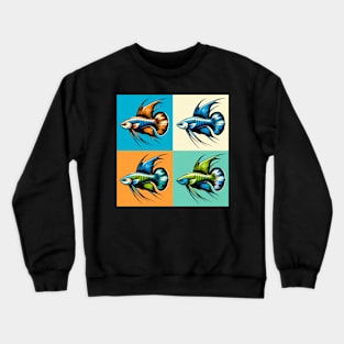 Green Swordtail - Cool Tropical Fish Crewneck Sweatshirt